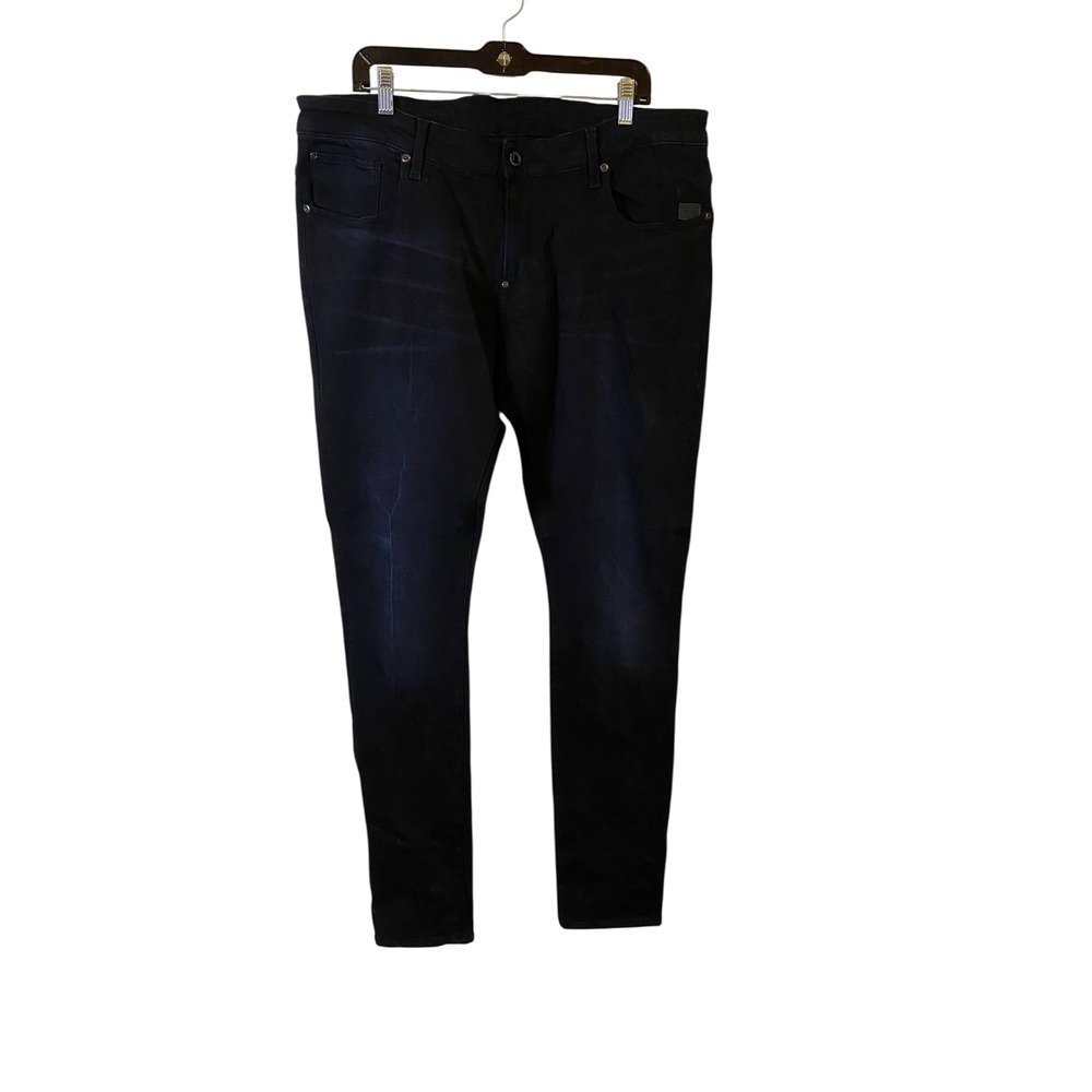 G-Star Raw Revend Super Slim Black Stretch Jeans Mens 40x36